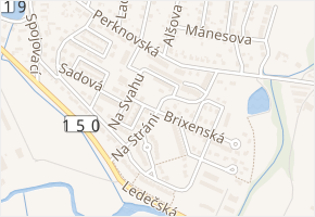 Na Stráni v obci Havlíčkův Brod - mapa ulice