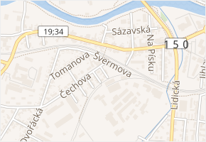 Na Struži v obci Havlíčkův Brod - mapa ulice