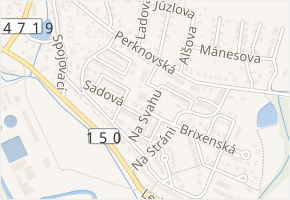Na Svahu v obci Havlíčkův Brod - mapa ulice