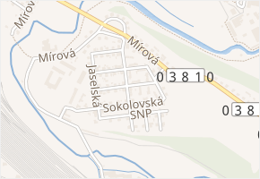 Nad Tunelem v obci Havlíčkův Brod - mapa ulice