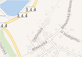 Občinská v obci Havlíčkův Brod - mapa ulice