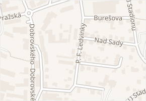 P. F. Ledvinky v obci Havlíčkův Brod - mapa ulice