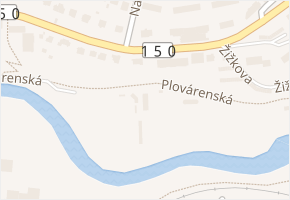 Plovárenská v obci Havlíčkův Brod - mapa ulice