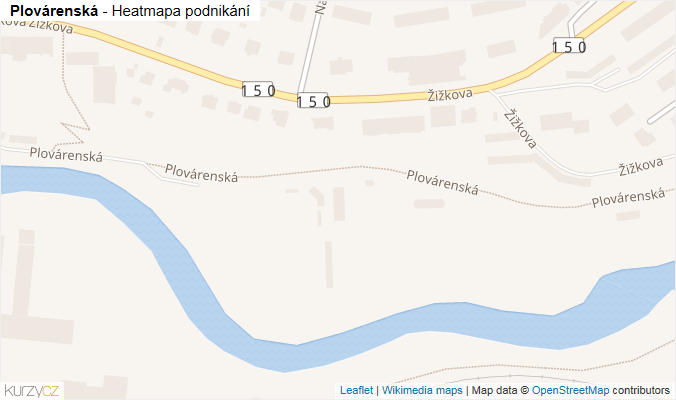 Mapa Plovárenská - Firmy v ulici.