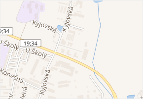 Pod Kyjovskou v obci Havlíčkův Brod - mapa ulice