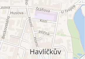 Příčná v obci Havlíčkův Brod - mapa ulice