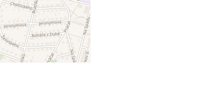 Roháče z Dubé v obci Havlíčkův Brod - mapa ulice
