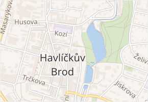 Rubešovo náměstí v obci Havlíčkův Brod - mapa ulice