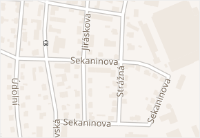 Sekaninova v obci Havlíčkův Brod - mapa ulice
