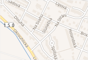 Slunečná v obci Havlíčkův Brod - mapa ulice