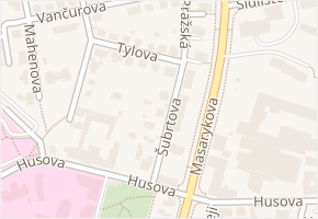 Šubrtova v obci Havlíčkův Brod - mapa ulice