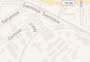Švermova v obci Havlíčkův Brod - mapa ulice