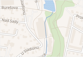 U Stadionu v obci Havlíčkův Brod - mapa ulice