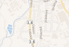 Údolní v obci Havlíčkův Brod - mapa ulice