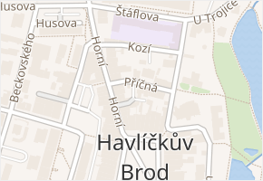 Vrabčí Trh v obci Havlíčkův Brod - mapa ulice