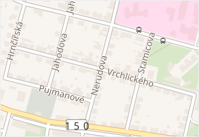Vrchlického v obci Havlíčkův Brod - mapa ulice