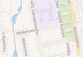 Wolkerova v obci Havlíčkův Brod - mapa ulice