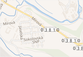 Zborovská v obci Havlíčkův Brod - mapa ulice
