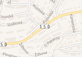 Žižkova v obci Havlíčkův Brod - mapa ulice