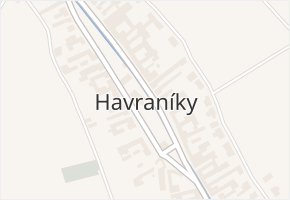 Havraníky v obci Havraníky - mapa části obce
