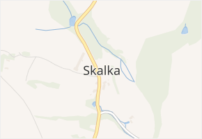 Skalka v obci Hazlov - mapa části obce