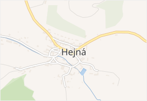 Hejná v obci Hejná - mapa části obce