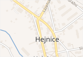 Klášterní v obci Hejnice - mapa ulice