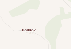 Houkov v obci Helvíkovice - mapa části obce