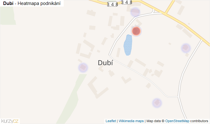 Mapa Dubí - Firmy v části obce.