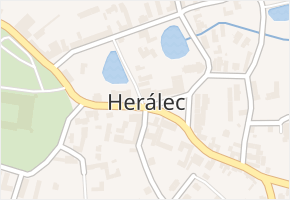 Herálec v obci Herálec - mapa části obce