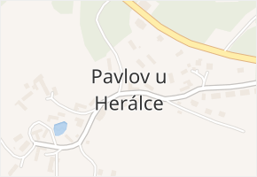 Pavlov u Herálce v obci Herálec - mapa části obce