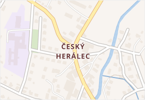 Český Herálec v obci Herálec - mapa části obce