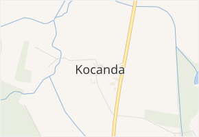 Kocanda v obci Herálec - mapa části obce