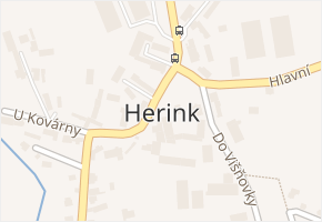 Herink v obci Herink - mapa části obce