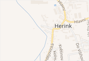 Ke Korytu v obci Herink - mapa ulice