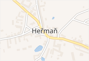 Heřmaň v obci Heřmaň - mapa části obce