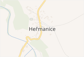 Heřmanice v obci Heřmanice - mapa části obce