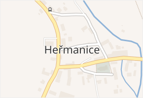 Heřmanice v obci Heřmanice - mapa části obce