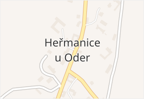 Heřmanice u Oder v obci Heřmanice u Oder - mapa části obce