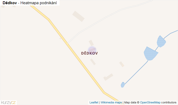 Mapa Dědkov - Firmy v části obce.