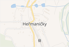 Heřmaničky v obci Heřmaničky - mapa části obce