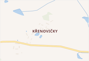 Křenovičky v obci Heřmaničky - mapa části obce