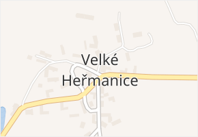 Velké Heřmanice v obci Heřmaničky - mapa části obce