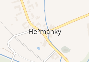 Heřmánky v obci Heřmánky - mapa části obce