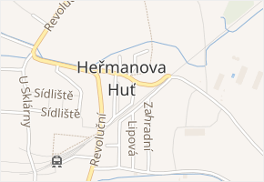 Krátká v obci Heřmanova Huť - mapa ulice