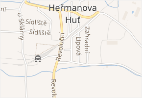 Spojovací v obci Heřmanova Huť - mapa ulice