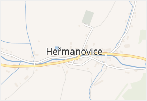 Heřmanovice v obci Heřmanovice - mapa části obce
