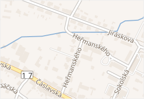 Heřmanského v obci Heřmanův Městec - mapa ulice