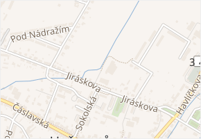 Jiráskova v obci Heřmanův Městec - mapa ulice