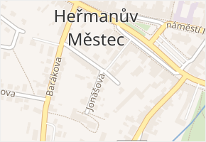 Jonášova v obci Heřmanův Městec - mapa ulice